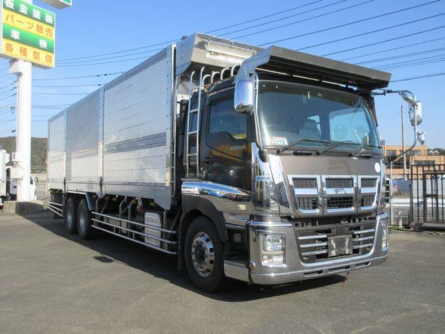 ギガ 　チップ運搬車　スライドデッキ　２５ｔ　リアダンパー付き　４００ＰＳ　喜多村製ボデー（２０１５年６月製造）新明和製スライドデッキ（製造年２０１５年５月）（4枚目）