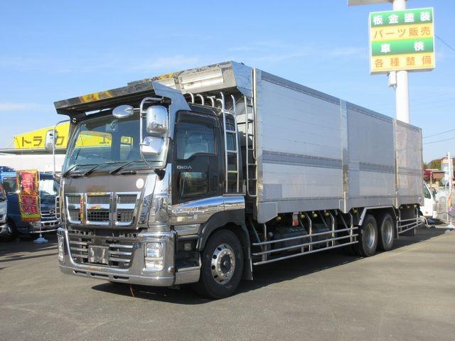 ギガ 　チップ運搬車　スライドデッキ　２５ｔ　リアダンパー付き　４００ＰＳ　喜多村製ボデー（２０１５年６月製造）新明和製スライドデッキ（製造年２０１５年５月）（7枚目）