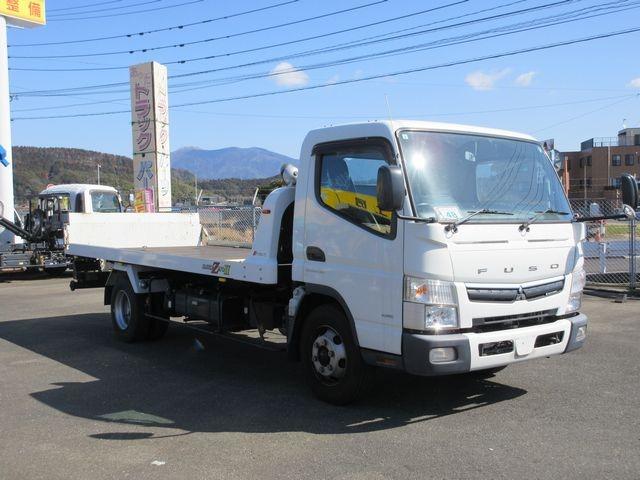 キャンター 農機具運搬仕様 ウインチ・ラジコン付き 極東開発フラトップZEROII テールゲート手動式(3枚目)