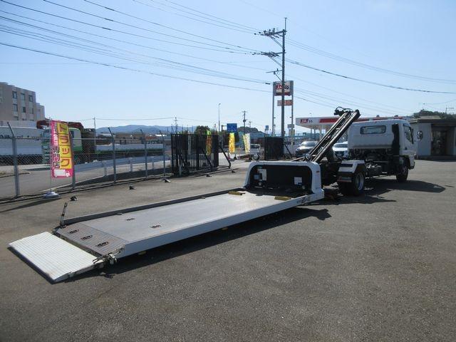 キャンター 農機具運搬仕様 ウインチ・ラジコン付き 極東開発フラトップZEROII テールゲート手動式(20枚目)