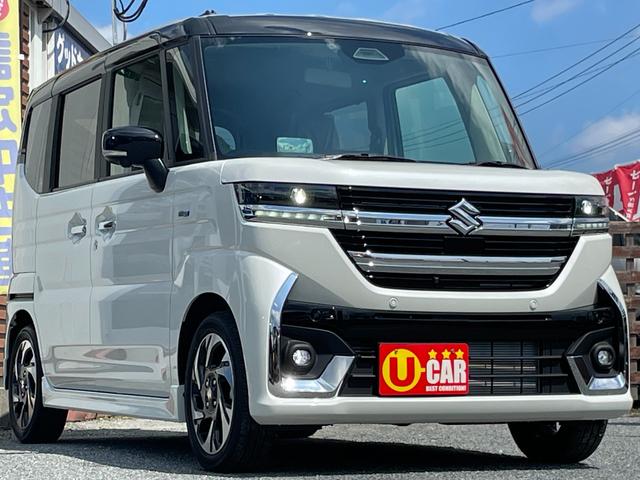 スペーシアカスタム ハイブリッドXSターボ 届出済未使用車/全国対応保証付き/純正9インチナビ・TV/スズキコネクト対応通信機装着車/全周囲モニター/Bluetooth/両側パワースライド/LEDヘッド/シート・ステアリングヒーター/HUD/(37枚目)