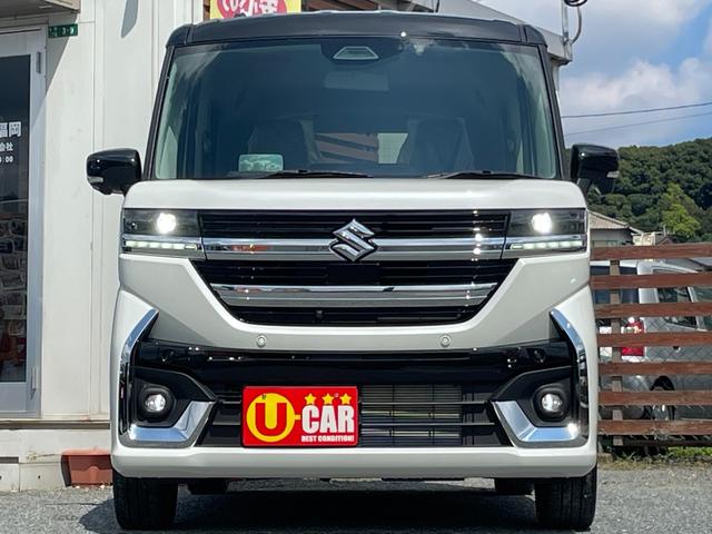 スペーシアカスタム ハイブリッドXSターボ 届出済未使用車/全国対応保証付き/純正9インチナビ・TV/スズキコネクト対応通信機装着車/全周囲モニター/Bluetooth/両側パワースライド/LEDヘッド/シート・ステアリングヒーター/HUD/(38枚目)