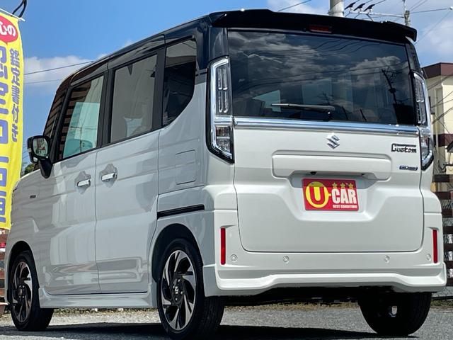 スペーシアカスタム ハイブリッドXSターボ 届出済未使用車/全国対応保証付き/純正9インチナビ・TV/スズキコネクト対応通信機装着車/全周囲モニター/Bluetooth/両側パワースライド/LEDヘッド/シート・ステアリングヒーター/HUD/(39枚目)