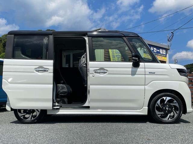 スペーシアカスタム ハイブリッドXSターボ 届出済未使用車/全国対応保証付き/純正9インチナビ・TV/スズキコネクト対応通信機装着車/全周囲モニター/Bluetooth/両側パワースライド/LEDヘッド/シート・ステアリングヒーター/HUD/(43枚目)
