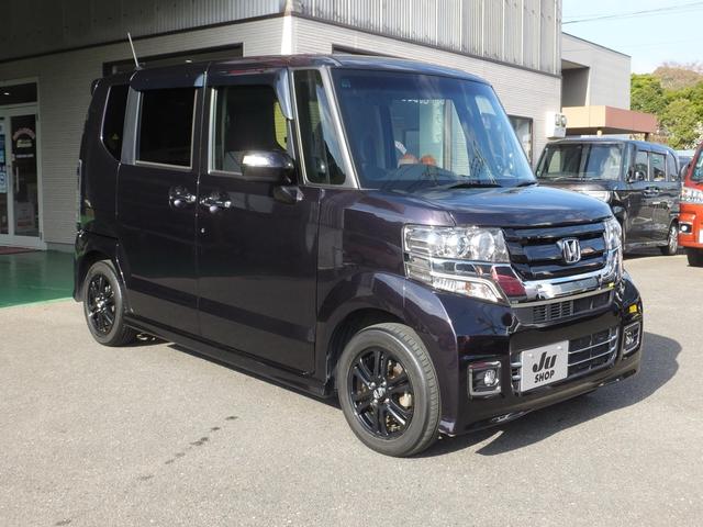 Ｎ－ＢＯＸカスタム Ｇ　ＳＳパッケージ　純正アルミホイル・純正エアロ・純正ナビ／テレビ・バックカメラ・ＥＴＣ・電動スライドドア・シートヒーター・ミュージックプレイヤー接続・フロントフォグランプ（3枚目）