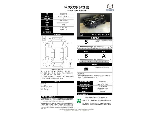 車両状態評価書