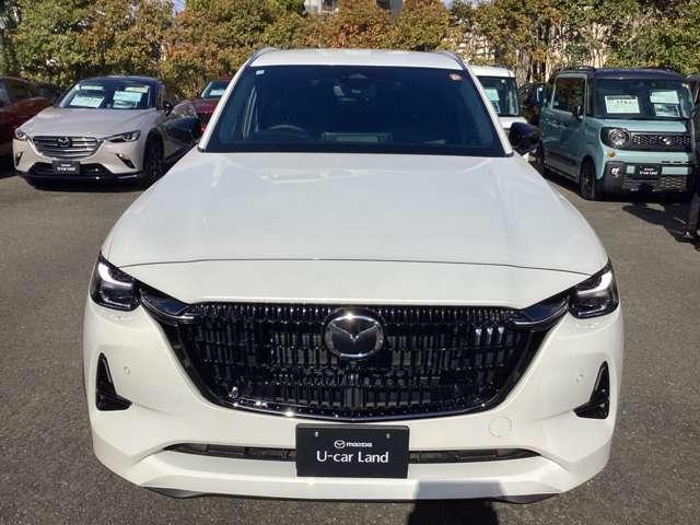 ＣＸ－８０ ３．３　ＸＤハイブリッド　エクスクルーシブ　スポーツ　ディー　試乗車アップ／６人乗／ナビ／ＣａｒＰｌａｙ／３６０°ビ　レーダークルーズ　クリアランスソナー　パワーシート　３列シート　シートヒーター　バックカメラ　衝突被害軽減システム　４ＷＤ　ワンオーナー　禁煙（6枚目）