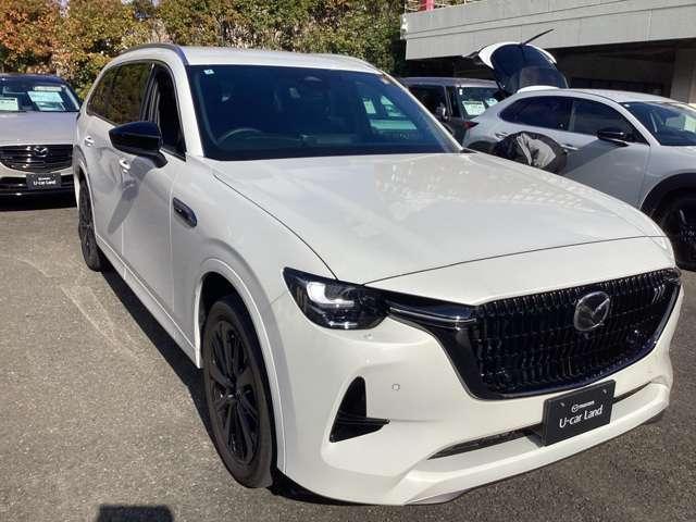 ＣＸ－８０ ３．３　ＸＤハイブリッド　エクスクルーシブ　スポーツ　ディー　試乗車アップ／６人乗／ナビ／ＣａｒＰｌａｙ／３６０°ビ　レーダークルーズ　クリアランスソナー　パワーシート　３列シート　シートヒーター　バックカメラ　衝突被害軽減システム　４ＷＤ　ワンオーナー　禁煙（10枚目）