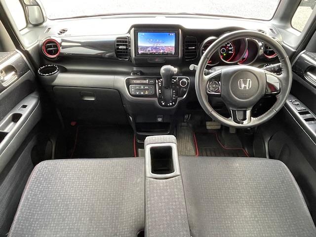 Ｎ－ＢＯＸカスタム Ｇ・Ｌパッケージ　禁煙車　６ヶ月保証付　フルセグＴＶナビ　Ｂｌｕｅｔｏｏｔｈ　バックカメラ　両側パワースライドドア　ＥＴＣ　ＨＩＤ　レーダーブレーキサポート　ＨＩＤ　純正アルミホイール　スマートキー（22枚目）
