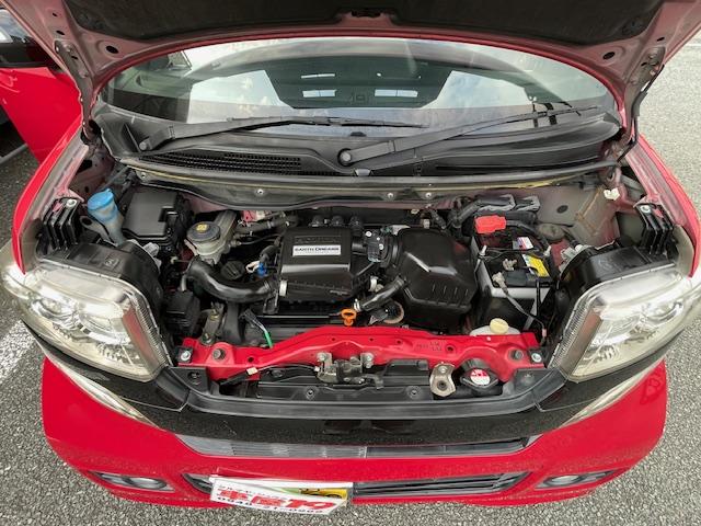 Ｎ－ＢＯＸカスタム Ｇ・Ｌパッケージ　禁煙車　６ヶ月保証付　フルセグＴＶナビ　Ｂｌｕｅｔｏｏｔｈ　バックカメラ　両側パワースライドドア　ＥＴＣ　ＨＩＤ　レーダーブレーキサポート　ＨＩＤ　純正アルミホイール　スマートキー（34枚目）