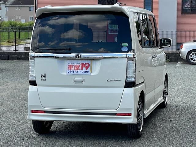 Ｎ－ＢＯＸカスタム Ｇ　ＳＳパッケージ　禁煙車　１年保証付　純正フルセグＴＶナビ　Ｂｌｕｅｔｏｏｔｈ　バックカメラ　両側パワースライドドア　ドライブレコーダー　ＥＴＣ　ＨＩＤ　アルミホイール　スマートキー（10枚目）