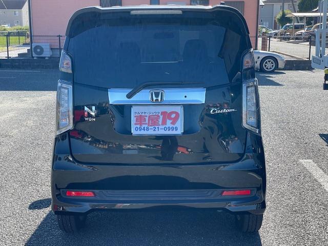 Ｎ－ＷＧＮカスタム Ｇ　禁煙車　６ヶ月保証付　フルセグＴＶナビ　Ｂｌｕｅｔｏｏｔｈ　ＥＴＣ　ＨＩＤ　純正アルミホイール　オートライト　スマートキー　アイドリングストップ（10枚目）