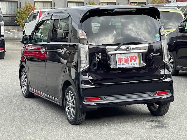 Ｎ－ＷＧＮカスタム Ｇ・Ａパッケージ　１年保証付　フルセグＴＶナビ　Ｂｌｕｅｔｏｏｔｈ　バックカメラ　レーダーブレーキサポート　ＥＴＣ　スマートキー　純正アルミホイール（9枚目）