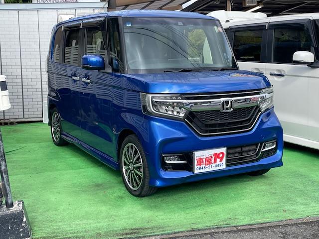 N-BOXカスタム G・Lターボホンダセンシング 禁煙車 6ヶ月保証付 フルセグTVナビ Bluetooth バックカメラ 両側パワースライドドア ドライブレコーダー ETC ハーフレザーシート LED 純正15インチアルミホイール スマートキー(5枚目)