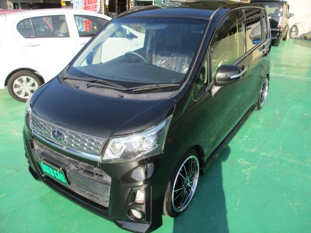 スバル ステラ カスタムｒｓ ｒｓｒフルタップ車高調 １６インチアルミ メモリーナビ ヘッドランプ ｌｅｄ ｅｂｄ付ａｂｓ ｔｖ エアバッグ 運転席 エアバッグ 助手席 アルミホイール パワーウインドウ キーレスエントリー オートエアコン パワーステアリング