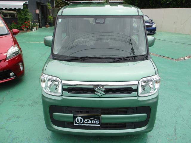 スペーシア ハイブリッドＸ／ナビゲーション／Ｂｌｕｅｔｏｏｔｈ／地デジ　禁煙車／両側電動スライドドア／衝突被害軽減装置／スマートキー／シートヒーター／クリアランスソナー／オートマチックハイビーム／車線逸脱警報／誤発進抑制機能／先行車発進お知らせ機能（3枚目）