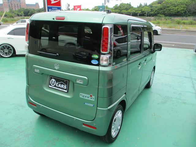 スペーシア ハイブリッドＸ／ナビゲーション／Ｂｌｕｅｔｏｏｔｈ／地デジ　禁煙車／両側電動スライドドア／衝突被害軽減装置／スマートキー／シートヒーター／クリアランスソナー／オートマチックハイビーム／車線逸脱警報／誤発進抑制機能／先行車発進お知らせ機能（8枚目）