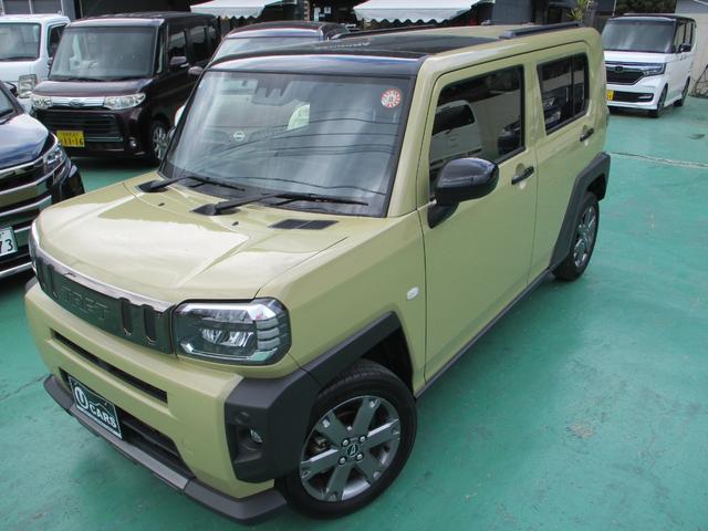 タフト Ｇターボ　ダーククロムベンチャー／禁煙車／ワンオーナー／　シートヒーター／ガラスルーフ／純正９型ディスプレイオーディオ／Ｂｌｕｅｔｏｏｔｈ／バックカメラ／衝突被害軽減システム／コーナーセンサー／スマートキー／ＬＥＤヘッド／ルーフレール／純正１５インチアルミ／（2枚目）