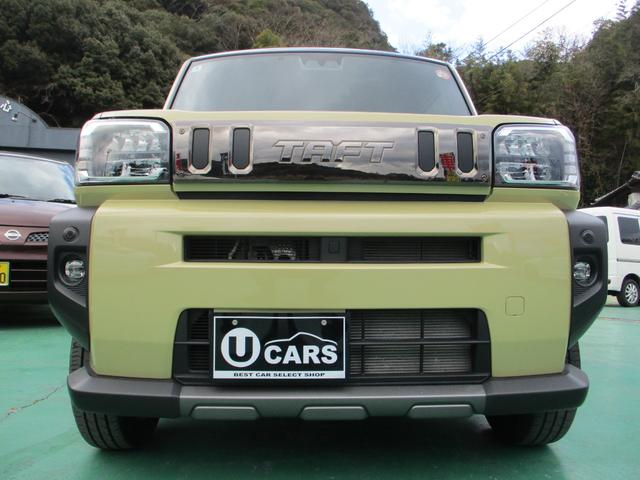 タフト Ｇターボ　ダーククロムベンチャー／禁煙車／ワンオーナー／　シートヒーター／ガラスルーフ／純正９型ディスプレイオーディオ／Ｂｌｕｅｔｏｏｔｈ／バックカメラ／衝突被害軽減システム／コーナーセンサー／スマートキー／ＬＥＤヘッド／ルーフレール／純正１５インチアルミ／（4枚目）