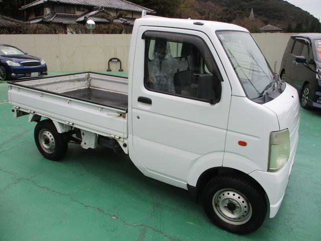 キャリイトラック KCエアコン・パワステ 4WD/5MT/3方開/エアコン/パワステ/ラジオ/ドアバイザー/ライトレベライザー/ゴムマット/タイミングチェーン(8枚目)