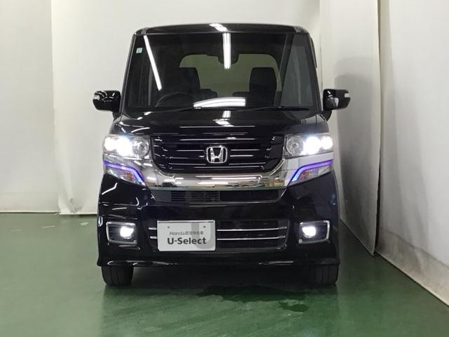Ｎ－ＢＯＸカスタム ＧＳＳブラックスタイルパッケージ　ナビ　Ｒカメラ　ブルートゥース　ワンセグ　横滑り防止　リアカメラ　エコアイドル　パワーステアリング　ＡＡＣ　前席シートヒーター　スマートキー　キーフリー　ＡＢＳ　エアバッグ　ＥＴＣ　ベンチシート（6枚目）