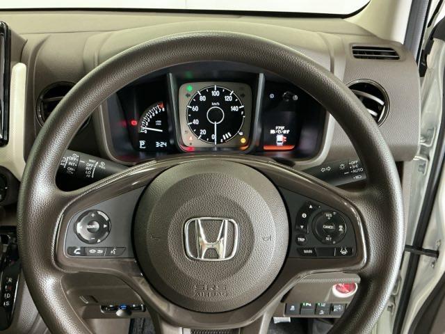 N-WGN L ドラレコ Rカメラ ブルートゥースETC Pセンサー 誤発進抑制 シートヒータ 記録簿 バックカメラ ベンチシート 盗難防止システム ABS スマートキー LEDヘッドライト サイドカーテンエアバック(26枚目)