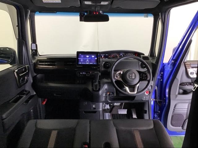 Ｎ－ＢＯＸカスタム Ｇ・Ｌターボホンダセンシング　ドラレコ　ナビ　Ｒカメラ　ブルートゥース　フルセ　両側ＰＷスライドドア　Ｂモニタ　Ｉストップ　セキュリティー　点検記録簿　ＵＳＢ接続　クルーズコントロール　キーレスエントリー　ＶＳＡ　ベンチＳ　ＰＷ（2枚目）