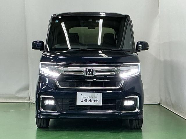 N-BOXカスタム L ドラレコ ナビ Rカメラ ブルートゥース Pソナー サイドエアバッグ Aストップ シートヒータ ベンチシート 点検記録簿 キーフリーシステム LEDライト リアカメ クルーズコントロール AC ETC(6枚目)