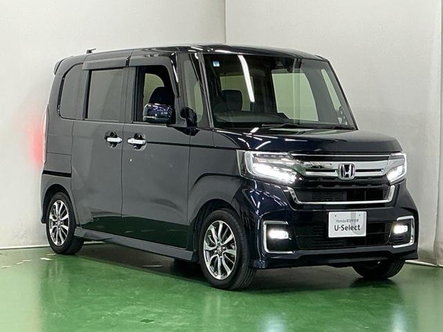 N-BOXカスタム L ドラレコ ナビ Rカメラ ブルートゥース Pソナー サイドエアバッグ Aストップ シートヒータ ベンチシート 点検記録簿 キーフリーシステム LEDライト リアカメ クルーズコントロール AC ETC(7枚目)