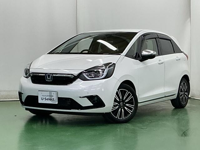 フィット e:HEVリュクス ドラレコ ナビ Rカメラ ブルートゥース 誤発進抑制機能 本革シート リアカメラ ETC付 LED シートヒーター クルーズコントロール セキュリティアラーム ドライブレコーダー DVD VSA(10枚目)