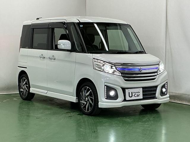 スペーシアカスタム ＸＳターボ　Ｒカメラ　ナビ　ＣＤ　ＤＶＤ　ＥＴＣ　キーレス　スマキー　パワーステアリング　オートクルーズコントロール　横滑り防止機能　ワンセグ　Ｂカメラ　盗難警報装置　オートエアコン　パワーウィンドウ　ＡＢＳ（7枚目）