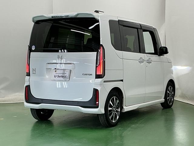 N-BOXカスタム ベースグレード ドラレコ ナビ Rカメラ ブルートゥース Pソナー レーダーブレーキサポート ETC装備 定期点検記録簿 地デジ対応 サイドエアバック Sヒータ スマートキー&プッシュスタート 横滑り防止 USB(8枚目)