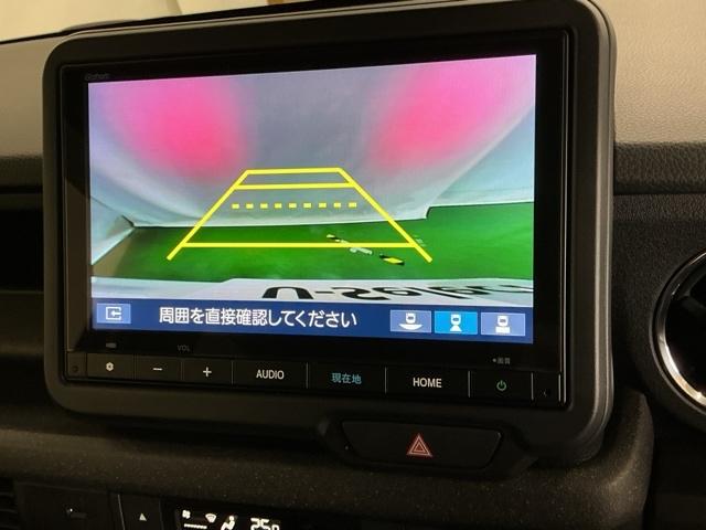 N-BOXカスタム ベースグレード ドラレコ ナビ Rカメラ ブルートゥース Pソナー レーダーブレーキサポート ETC装備 定期点検記録簿 地デジ対応 サイドエアバック Sヒータ スマートキー&プッシュスタート 横滑り防止 USB(12枚目)