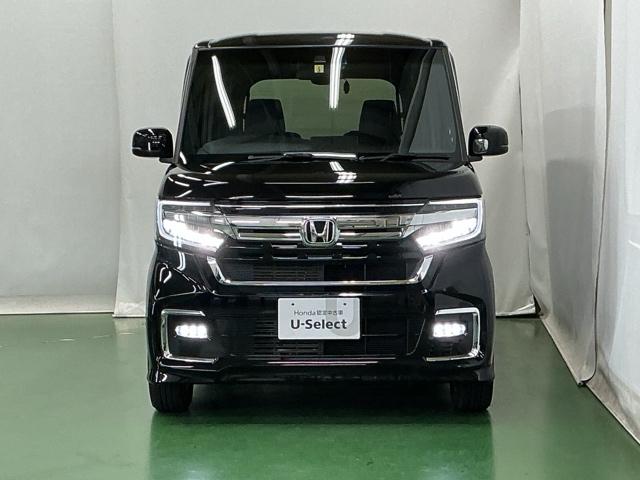 Ｎ－ＢＯＸカスタム Ｌ　ドラレコ　ナビ　Ｒカメラ　ブルートゥース　両席エアバック　左右電動スライドドア　Ｂモニタ　ブレーキサポート　セキュリティー　ＬＥＤランプ　キーレスエントリー　記録簿　ＳＲＳ　横滑り防止機能　スマートキ（6枚目）