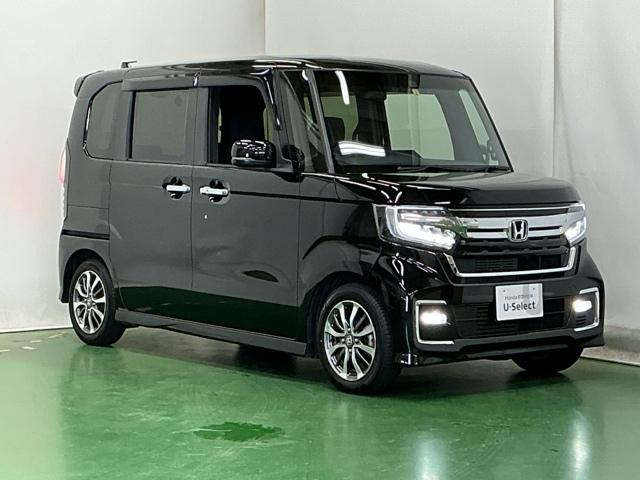 Ｎ－ＢＯＸカスタム Ｌ　ドラレコ　ナビ　Ｒカメラ　ブルートゥース　両席エアバック　左右電動スライドドア　Ｂモニタ　ブレーキサポート　セキュリティー　ＬＥＤランプ　キーレスエントリー　記録簿　ＳＲＳ　横滑り防止機能　スマートキ（7枚目）