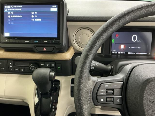 Ｎ－ＢＯＸ ベースグレード　ドラレコ　ナビ　Ｒカメラ　ブルートゥース　ＥＣＯＮ　Ｓヒーター　ＬＥＤヘットライト　ブレーキサポート　キーフリーシステム　禁煙　盗難防止装置　パワーウインドー　スマートキーシステム　サイドエアバック（3枚目）