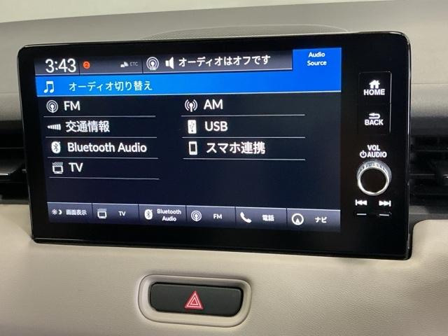 ヴェゼル ｅ：ＨＥＶＰＬａＹ　ドラレコ　ナビ　Ｒカメラ　ブルートゥース　フルセグテレビ　パノラミックルーフ　前後センサー　カーテンエアバック　イモビ　Ａライト　シ－トヒ－タ－　記録簿　衝突軽減装置　ＬＥＤヘッドランプ　ＵＳＢ（11枚目）