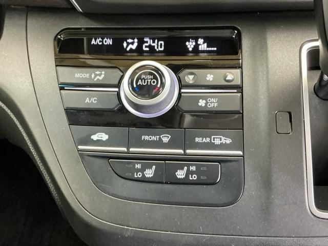 フリード Ｇブラックスタイル　ドラレコ　ナビ　Ｒカメラ　ブルートゥース　シートヒータ　三列シート　イモビ　横滑り防止　両電動スライドドア　記録簿　リアカメラ　オートエアコン　クルコン　フルセグテレビ　キーフリー　スマートキー（17枚目）