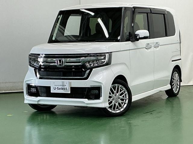 Ｎ－ＢＯＸカスタム Ｌターボ　ナビ　Ｒカメラ　ブルートゥース　フルセグ　両側自動スライドドア　盗難防止システム　衝突軽減Ｂ　バックガイドモニター　電動格納式ドアミラー　ＢＴ　地デジＴＶ　横滑り防止装置　スマートキ－　車線逸脱　ＰＳ（10枚目）