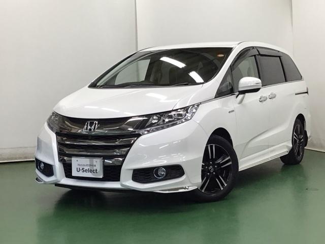 オデッセイハイブリッド ハイブリッドアブソルート・ホンダセンシンアドバンスＰ　ドラレコ　ナビ　Ｒカメラ　後席モニター　クルコン　両電動ドア　リヤカメラ　三列シート　記録簿　スマキー　アイドリングストップ　電動シート　Ｄレコ　ＤＶＤ再生　ＡＡＣ　ＬＥＤ　アラウンドビューモニター（10枚目）