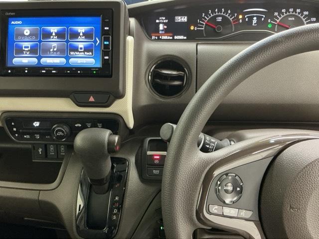 Ｎ－ＢＯＸ Ｌ　ナビ　Ｒカメラ　ブルートゥース　フルセグ　衝突回避支援ブレーキ　Ｉ－ＳＴＯＰ　クリソナ　ＰＷ　パワステ　Ｓヒーター　スマ－トキ－　Ｂカメ　地デジＴＶ　横滑り防止　整備記録簿　ＬＥＤライト　エアコン付き（3枚目）