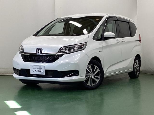 フリードハイブリッド ハイブリッド・Ｇホンダセンシング　ドラレコ　ナビ　Ｒカメラ　ブルートゥース　軽減ブレーキ　キーフリーシステム　記録簿　ＤＶＤ再生可能　ＥＣＯＮ　後カメラ　Ａクルーズ　地デジフルセグＴＶ　ＬＥＤヘッドランプ　シートＨ　横滑防止　ＵＳＢ（10枚目）