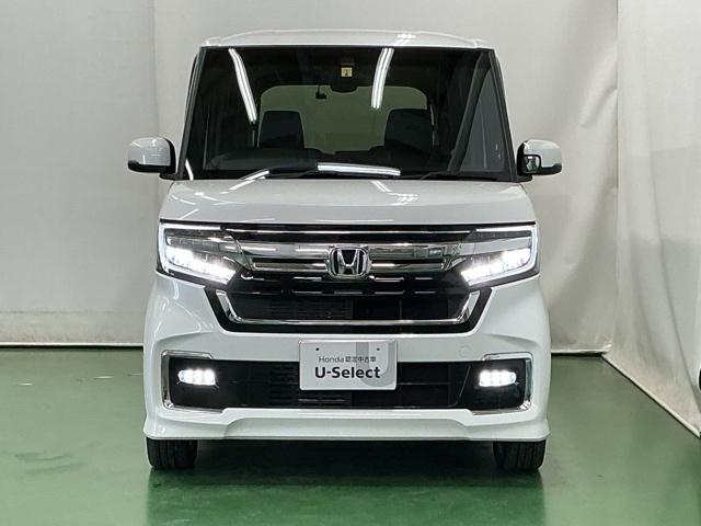 Ｎ－ＢＯＸカスタム ＥＸターボ　ドラレコ　ナビ　Ｒカメラ　ブルートゥース　パーキングセンサー　記録簿　地デジ　ドライブレコーダー　前席シートヒーター　バックガイドモニター　カーテンエアバック　ＥＴＣ装備　ＬＥＤ　盗難防止装置　ＡＢＳ（6枚目）