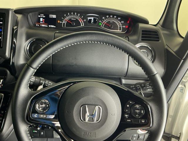 Ｎ－ＢＯＸカスタム ＥＸターボ　ドラレコ　ナビ　Ｒカメラ　ブルートゥース　パーキングセンサー　記録簿　地デジ　ドライブレコーダー　前席シートヒーター　バックガイドモニター　カーテンエアバック　ＥＴＣ装備　ＬＥＤ　盗難防止装置　ＡＢＳ（27枚目）