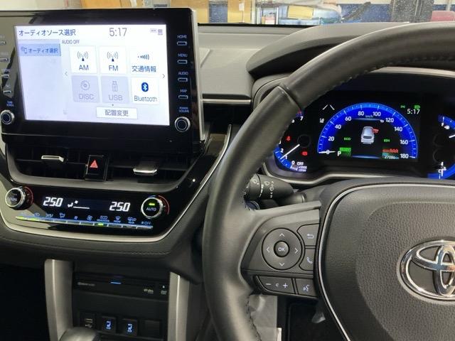 カローラクロス ハイブリッドＺ　ナビ　Ｒカメラ　ブルートゥース　フルセグ　コーナーソナー　ＵＳＢ　衝突軽減Ｂ　記録簿有　シートヒーター付き　スマキ－　Ｂモニター　アクティブクルーズコントロール　アイドリングストップ　イモビ　ＬＥＤ（3枚目）