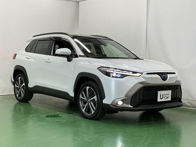 カローラクロス ハイブリッドＺ　ナビ　Ｒカメラ　ブルートゥース　フルセグ　コーナーソナー　ＵＳＢ　衝突軽減Ｂ　記録簿有　シートヒーター付き　スマキ－　Ｂモニター　アクティブクルーズコントロール　アイドリングストップ　イモビ　ＬＥＤ（7枚目）