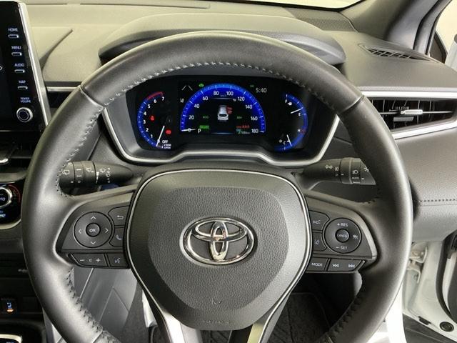 カローラクロス ハイブリッドＺ　ナビ　Ｒカメラ　ブルートゥース　フルセグ　コーナーソナー　ＵＳＢ　衝突軽減Ｂ　記録簿有　シートヒーター付き　スマキ－　Ｂモニター　アクティブクルーズコントロール　アイドリングストップ　イモビ　ＬＥＤ（24枚目）