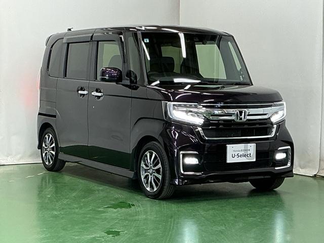 Ｎ－ＢＯＸカスタム Ｌ　ドラレコ　ナビ　Ｒカメラ　ブルートゥース　両席エアバック　Ｂモニタ　ブレーキサポート　セキュリティー　ＬＥＤランプ　キーレスエントリー　記録簿　ＳＲＳ　横滑り防止機能　片側電動両側スライドドア　ＰＷ（7枚目）
