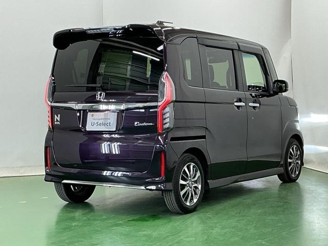 Ｎ－ＢＯＸカスタム Ｌ　ドラレコ　ナビ　Ｒカメラ　ブルートゥース　両席エアバック　Ｂモニタ　ブレーキサポート　セキュリティー　ＬＥＤランプ　キーレスエントリー　記録簿　ＳＲＳ　横滑り防止機能　片側電動両側スライドドア　ＰＷ（8枚目）