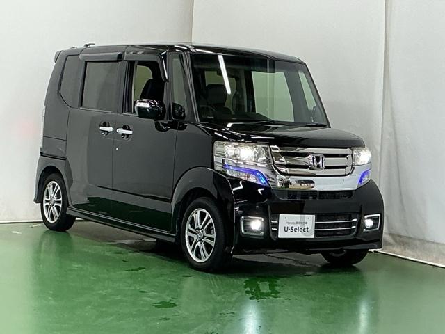 Ｎ－ＢＯＸ＋カスタム Ｇ・ターボＬパッケージ　ナビ　Ｒカメラ　ワンセグ　ＣＤ　ＥＴＣ　両側電動ドア　Ｓキー　クルコン　ベンチシート　イモビライザー　ターボ　アイドリングストップ　エアバッグ　オートエアコン　横滑り防止（7枚目）